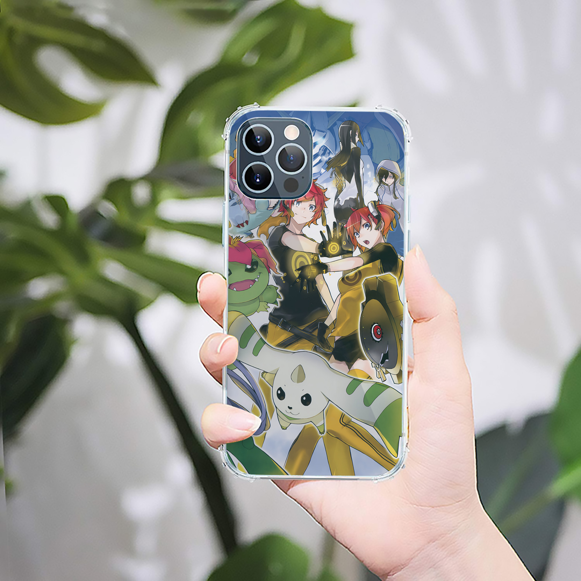（画像用） Digimon デジタルモンスター/デジモン 【iPhone 12シリーズ対応】透明スマホケース（クリアソフトケース）